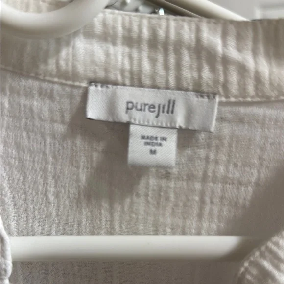 J Jill White Gauze Tunic - Picture 2 of 3